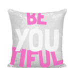 Be YOUtiful Sequin Cushion Cover - HBS Inspire Me