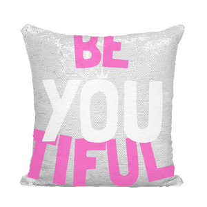 Be YOUtiful Sequin Cushion Cover - HBS Inspire Me