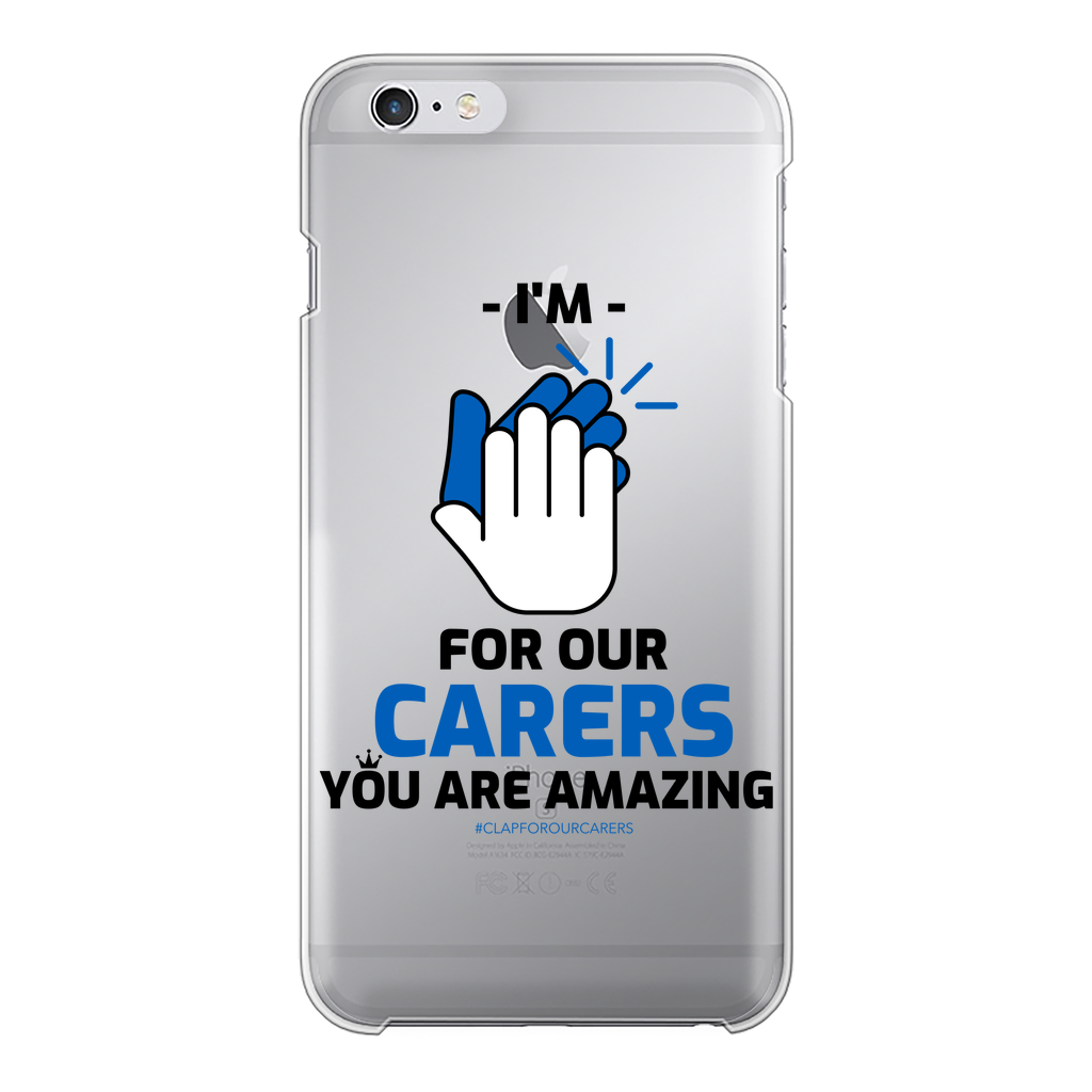 CLAPFOROURCARERS #Clapforourcarers Transparent Hard Phone Case - HBS Inspire Me