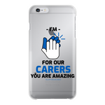 CLAPFOROURCARERS #Clapforourcarers Transparent Hard Phone Case - HBS Inspire Me