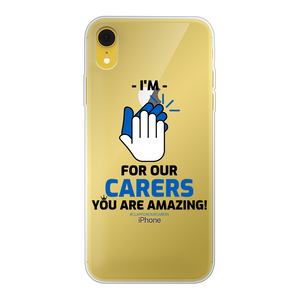 CLAPFOROURCARERS #Clapforourcarers Transparent Soft Phone Case - HBS Inspire Me