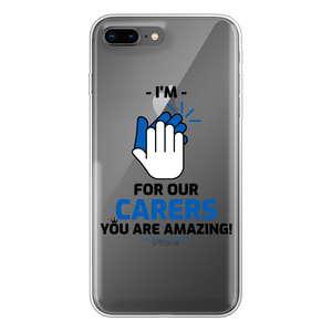 CLAPFOROURCARERS #Clapforourcarers Transparent Soft Phone Case - HBS Inspire Me