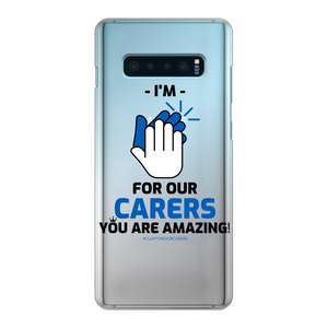 CLAPFOROURCARERS #Clapforourcarers Transparent Hard Phone Case - HBS Inspire Me