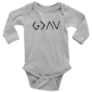 HIGHS AND LOWS UNISEX LONG SLEEVE BABY BODYSUIT - HBS Inspire Me