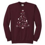 Christmas Tree Youth Crewneck Unisex Sweatshirt (Available in 8 colors) - HBS Inspire Me