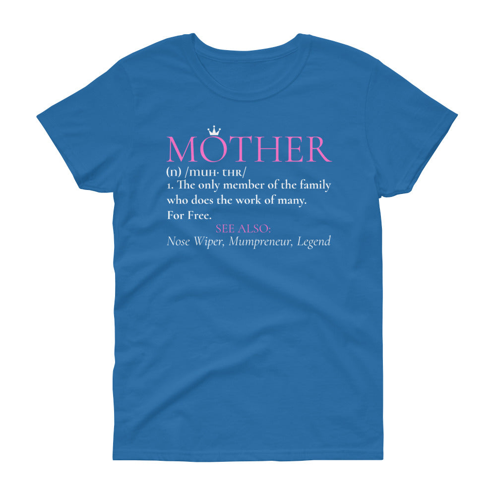 Mothers Day Definition T-Shirt (US) - Pink - HBS Inspire Me