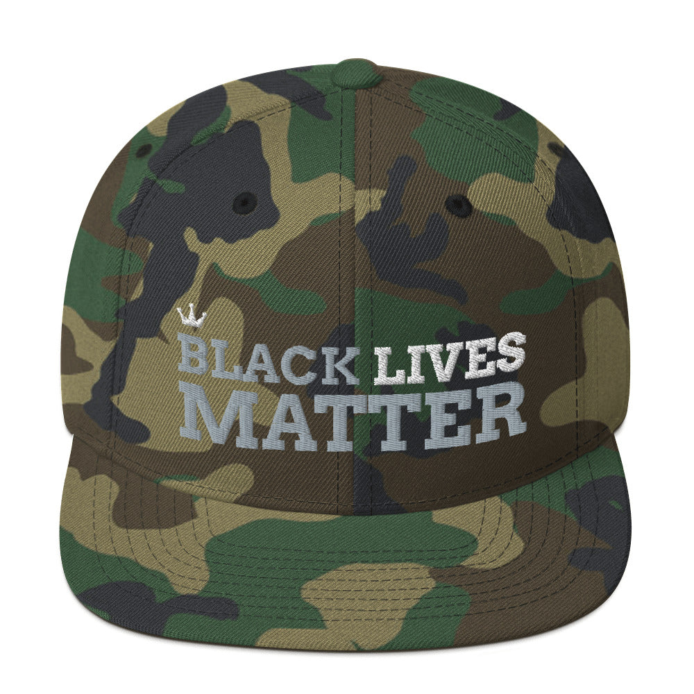 Black Lives Matter Snapback Hat - Grey - HBS Inspire Me