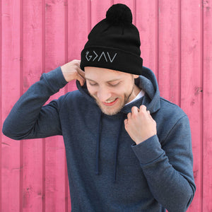 Highs and Lows Pom-Pom Beanie - Grey - HBS Inspire Me