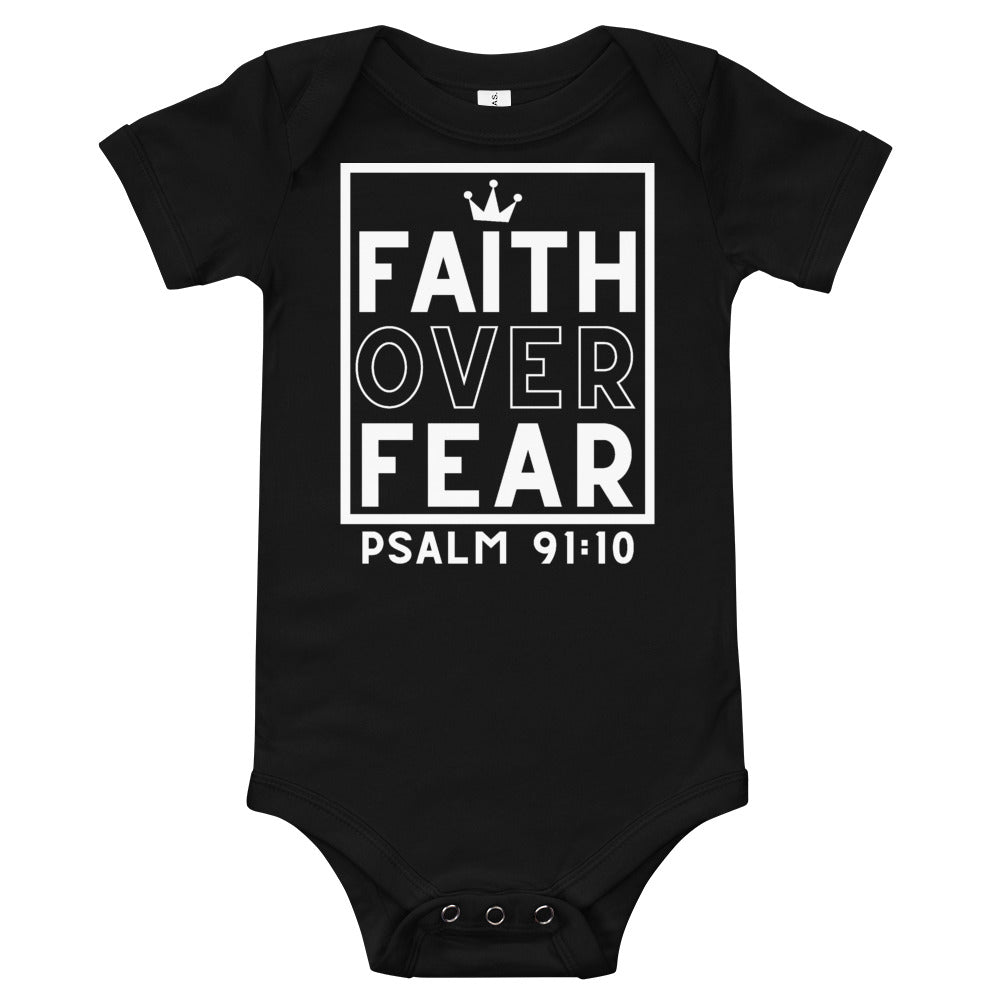 Faith Over Fear Baby Piece