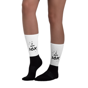 I AM 10x Black Foot Socks - HBS Inspire Me