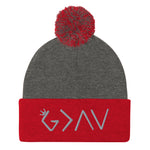 Highs and Lows Pom-Pom Beanie - Grey - HBS Inspire Me