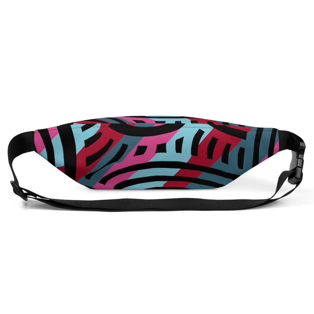 Stripe African Collage Fanny Pack