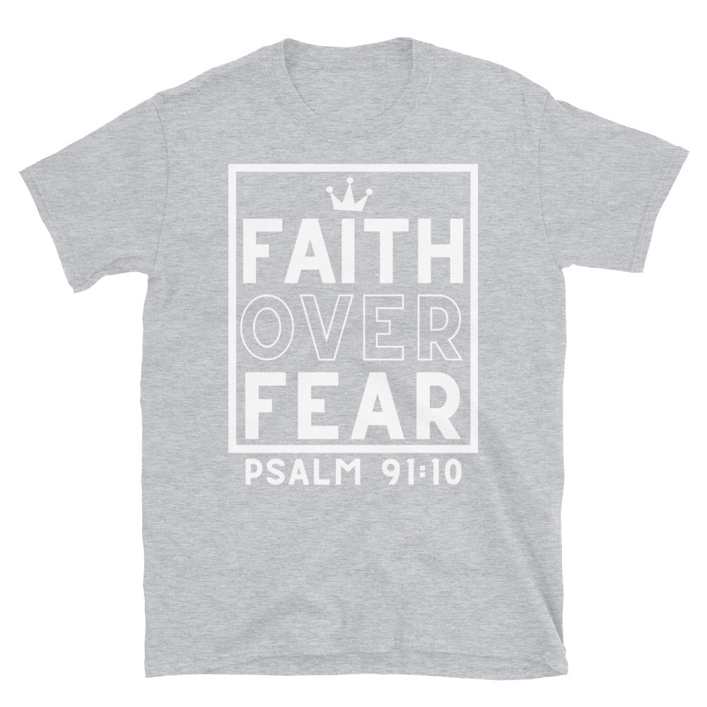 Faith Over Fear Psalm 91 Unisex Dark Tee