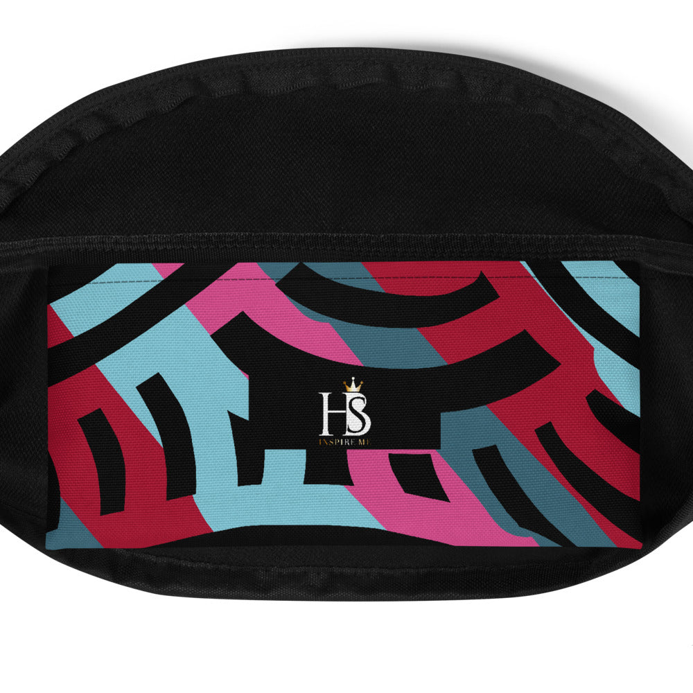 Stripe African Collage Fanny Pack