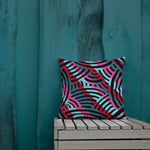 Stripe African Collage Premium Pillow