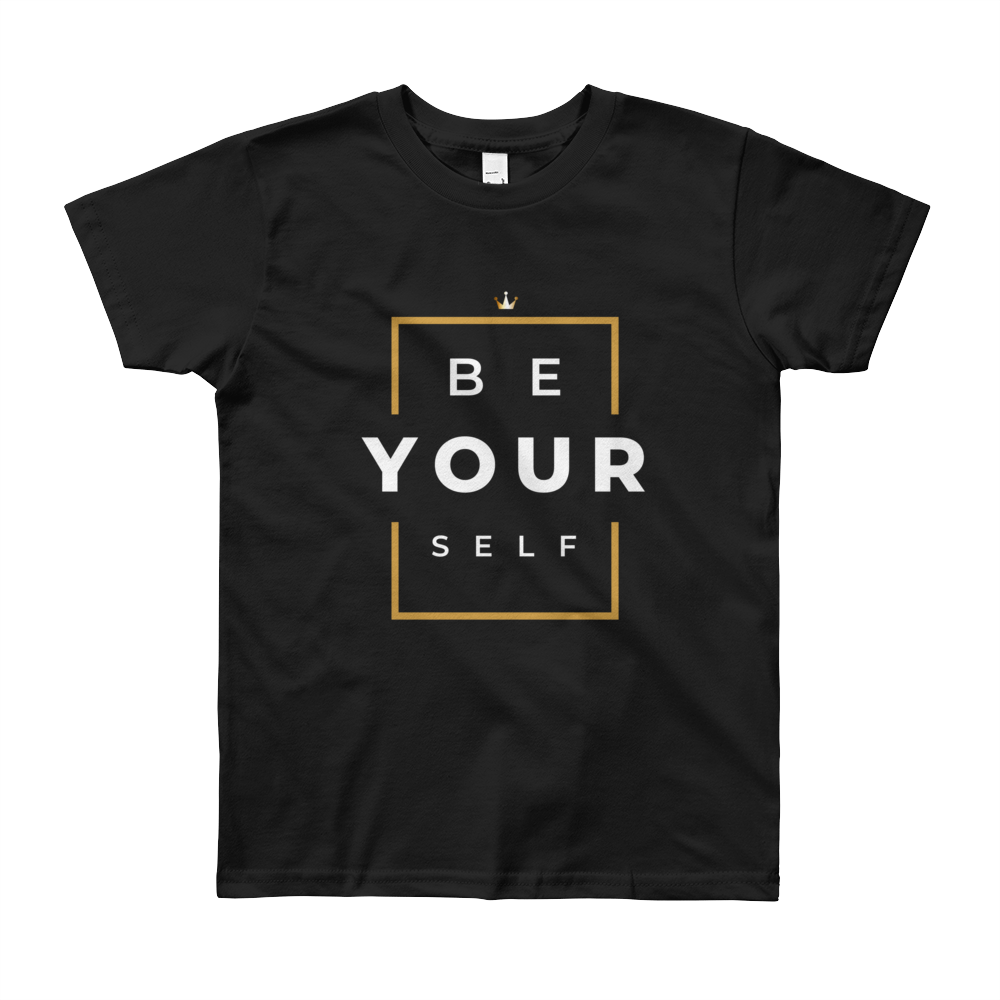 Be Yourself Kid's Short Sleeve T-Shirt - HBS Inspire Me