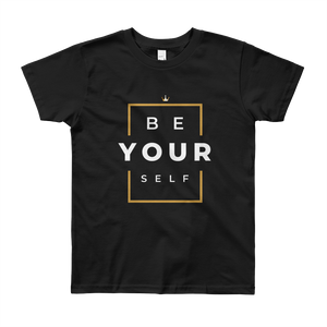 Be Yourself Kid's Short Sleeve T-Shirt - HBS Inspire Me