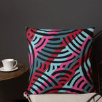 Stripe African Collage Premium Pillow