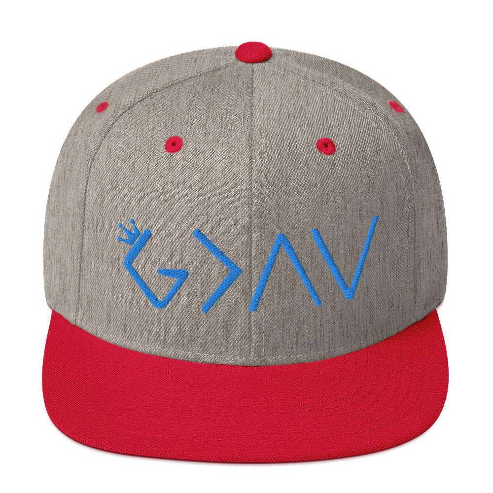 Highs and Lows Snapback - Blue - HBS Inspire Me