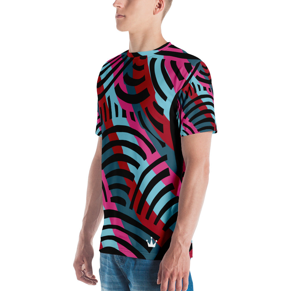 African Print Collage Men's T-shirt - HBS Inspire Me