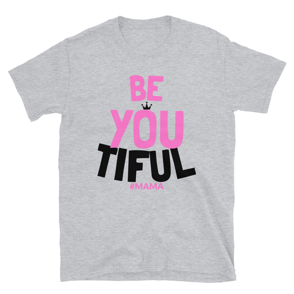 White Mom and Daughter Matching BeYoutiful Women T-Shirt - HBS Inspire Me