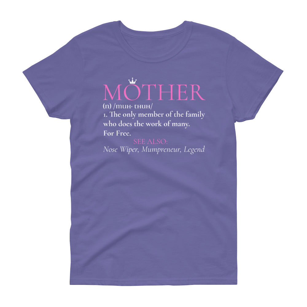 Mothers Day Definition T-Shirt (UK) - Pink - HBS Inspire Me