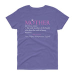 Mothers Day Definition T-Shirt (UK) - Pink - HBS Inspire Me