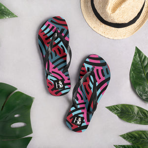 African Print Collage Flip-Flops - HBS Inspire Me