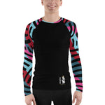 African Print Collage Men's Rash Guard - HBS Inspire Me