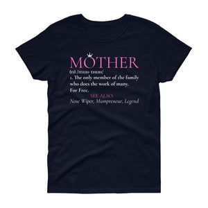 Mothers Day Definition T-Shirt (UK) - Pink - HBS Inspire Me