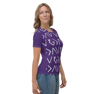 Highs and Lows Women's Personalised Patterned T-Shirt - HBS Inspire Me