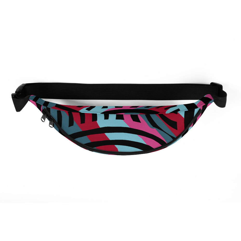 Stripe African Collage Fanny Pack