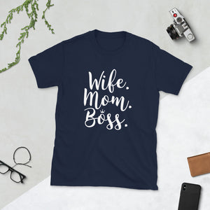 Wife.Mom.Boss Tee - HBS Inspire Me