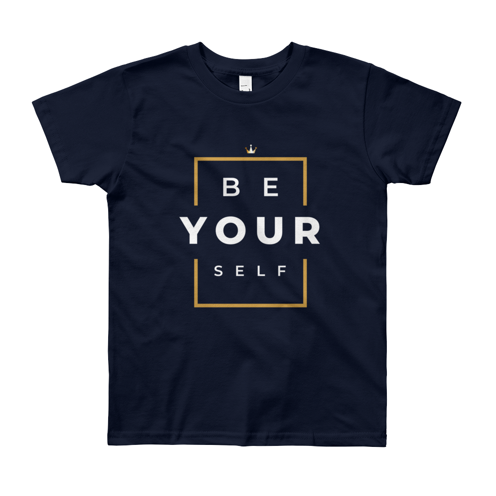 Be Yourself Kid's Short Sleeve T-Shirt - HBS Inspire Me