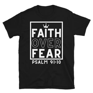 Faith Over Fear Psalm 91 Black Tee