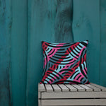 Stripe African Collage Premium Pillow