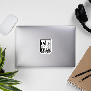 Faith Over Fear Bubble-free Stickers