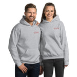 Highs and Lows Adult Unisex Hoodie - Red Embroidery - HBS Inspire Me