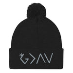 Highs and Lows Pom-Pom Beanie - Grey - HBS Inspire Me