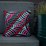 Stripe African Collage Premium Pillow