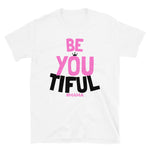 White Mom and Daughter Matching BeYoutiful Women T-Shirt - HBS Inspire Me