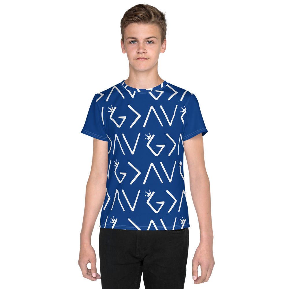 Highs and Lows Youth Personalised Patterned T-Shirt - HBS Inspire Me