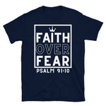 Faith Over Fear Psalm 91 Navy Tee