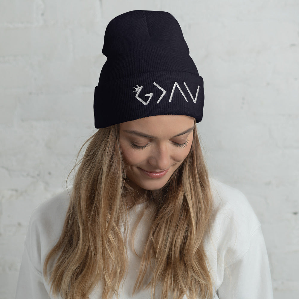 Highs and Lows Cuffed Beanie - HBS Inspire Me