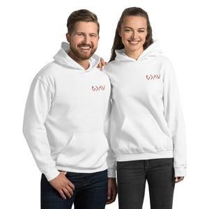 Highs and Lows Adult Unisex Hoodie - Red Embroidery - HBS Inspire Me