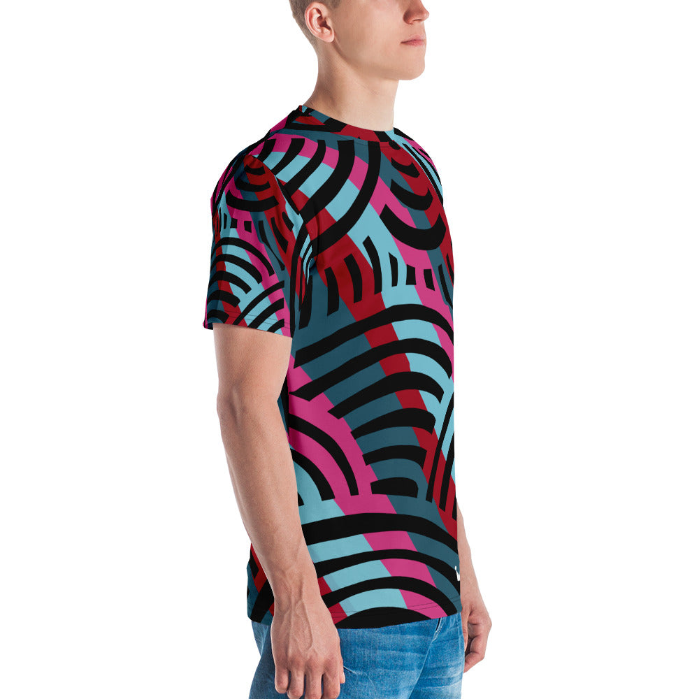 African Print Collage Men's T-shirt - HBS Inspire Me