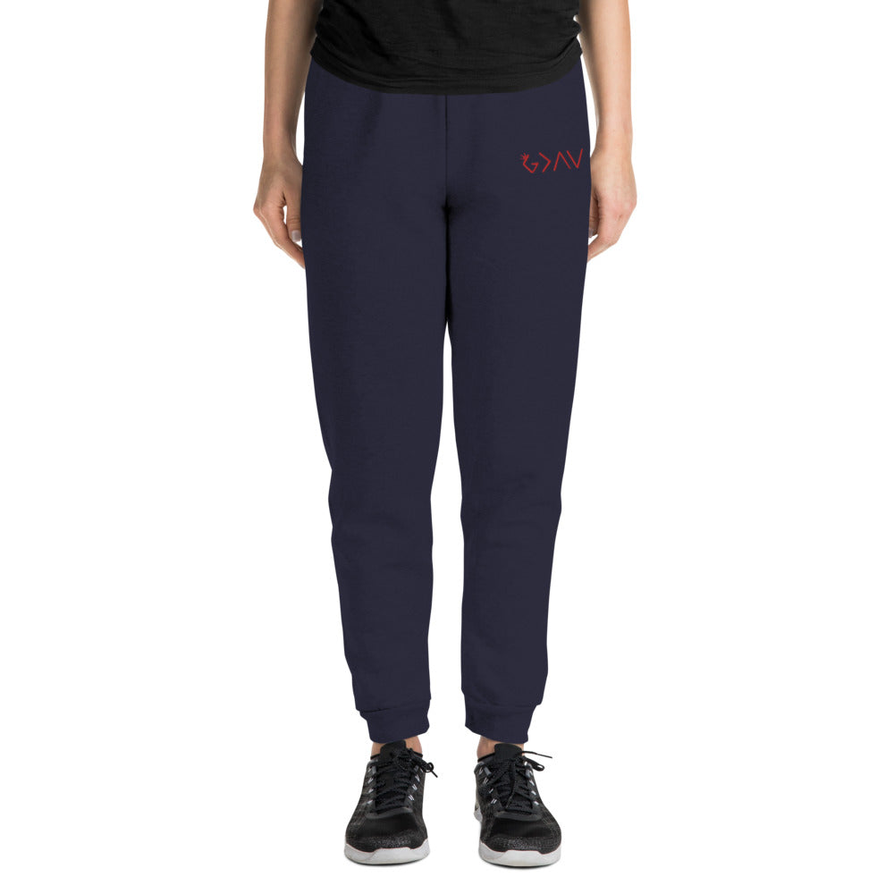 Highs and Lows Adult Unisex Joggers - Red - HBS Inspire Me