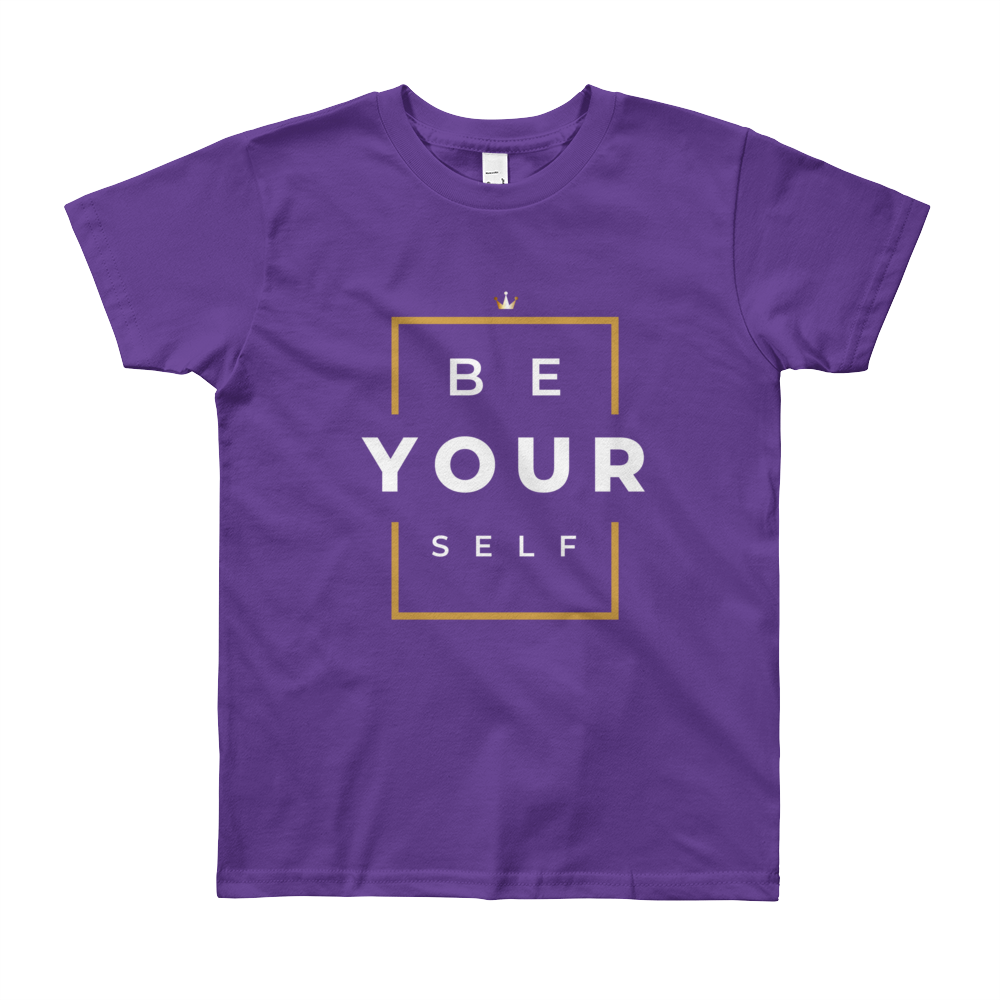 Be Yourself Kid's Short Sleeve T-Shirt - HBS Inspire Me