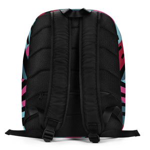 Stripe African Collage Minimalist Backpack