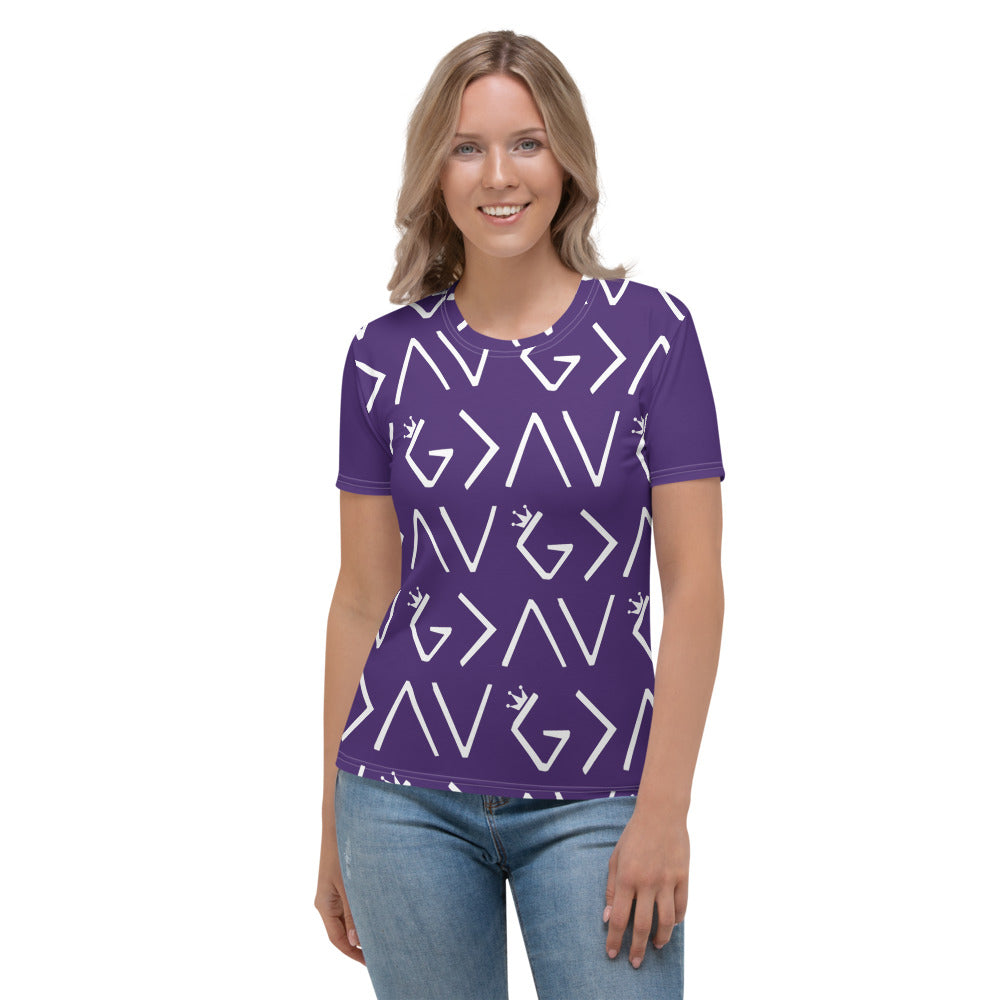 Highs and Lows Women's Personalised Patterned T-Shirt - HBS Inspire Me